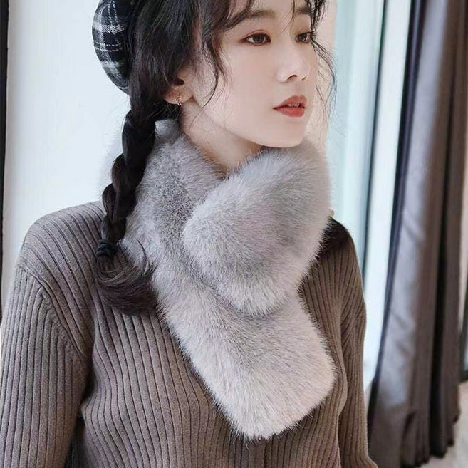 코코린느 고급지고 심플한 밍크 퍼 목도리 머플러 (5colors)