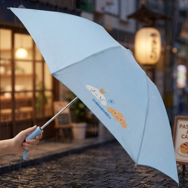 시나모롤 캐릭터 소프트폴드 거꾸로 우산 산리오 정품 감성 튼튼한 3단 접이식 우산 라이트블루산