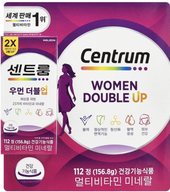 센트룸 포 우먼 멀티비타민, 112정, 1개 - 쿠팡