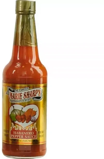 Marie Sharp's Fiery Hot Habanero 후추 소스 283.5g 10온스, 1개