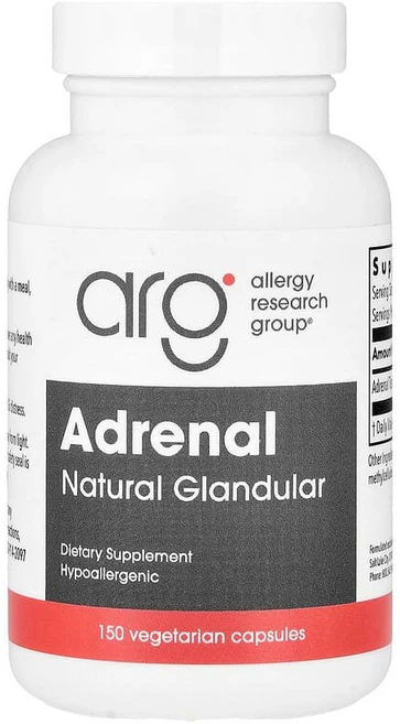 Allergy Research Group 부신 천연 선 베지 캡슐 150정(캡슐 1정당 100mg) ALG-70461, Allergy Research Group, 부신, 천연, 1, 150정 - 쿠팡