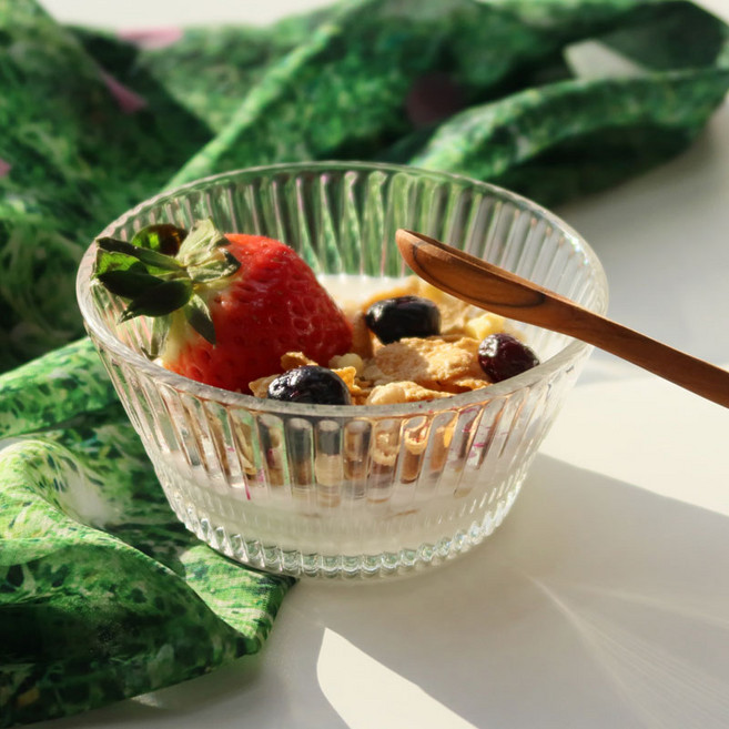 글리츠 디저트 샐러드볼 유리볼 11cm, 2개, 투명