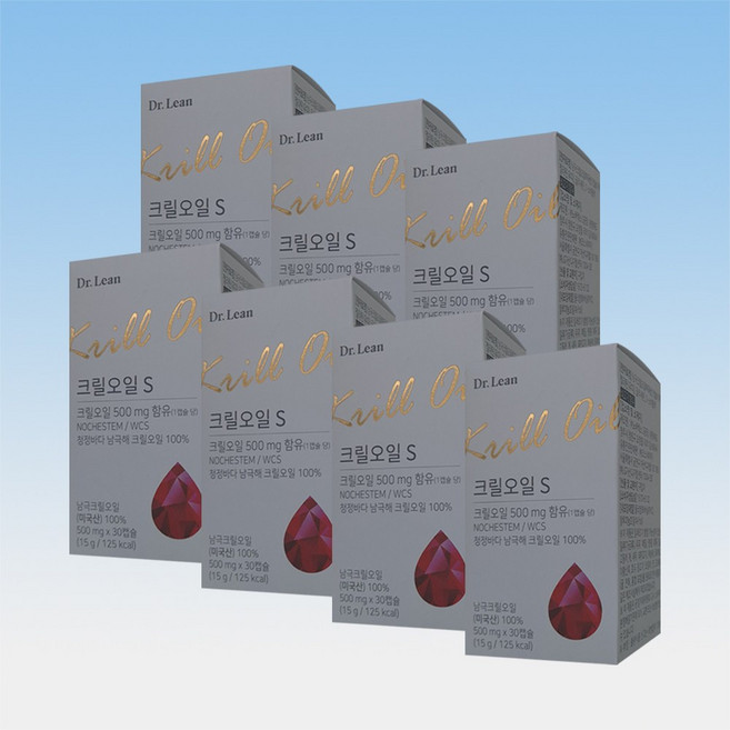 닥터린 크릴오일s 인지질 56 DHA EPA 아스타잔틴 30캡슐 12박스 12개월분, 30정