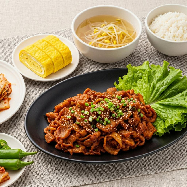 매콤한 제주흑돼지 고추장불고기 주물럭 제육볶음 뒷다리살 간편식 두루치기 밀키트 300g, 제주흙돼지고추장불고기