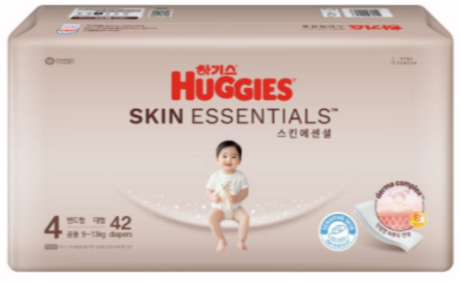 하기스 스킨에센셜 밴드형 기저귀 공용, 4단계, 672매