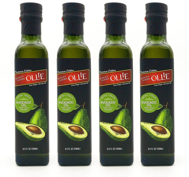 올리에 엑스트라버진 프리미엄 에디션 아보카도 오일, 250ml, 4개