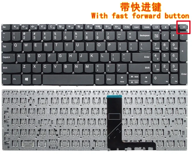 키보드 레노버 IdeaPad 320-15 320-15IAP 320-15IKB 520-15ikb 7000-15 330S 720S V330 330-15IKB 330-15 L, 01 NO Backlit