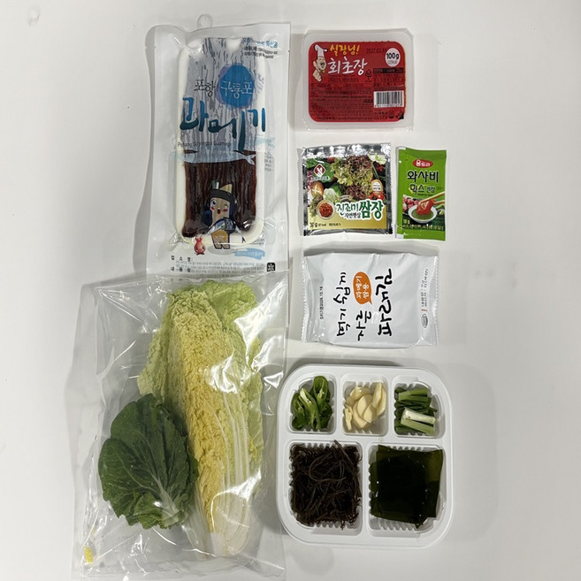 포항 맛집 겨울 해풍 과매기 햇 과메기 야채세트 단품, 1세트, 5미 + 야채 세트