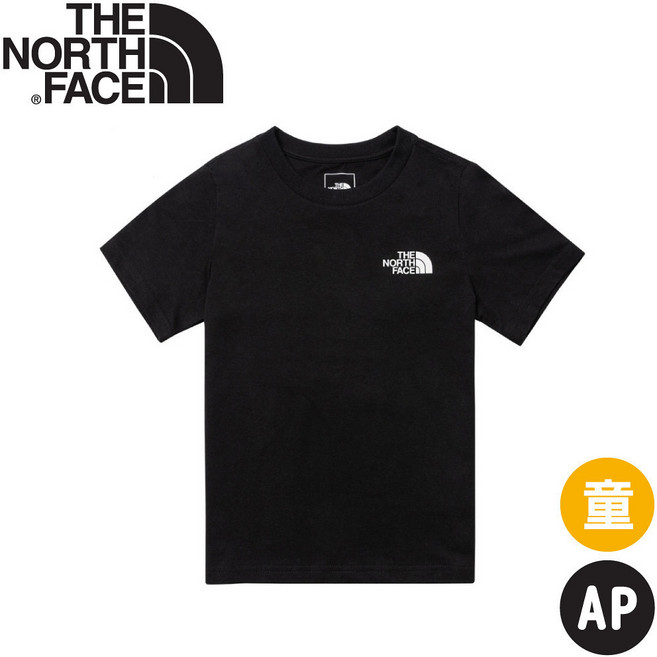 The North Face 美國 童 短袖T 黑色 純棉