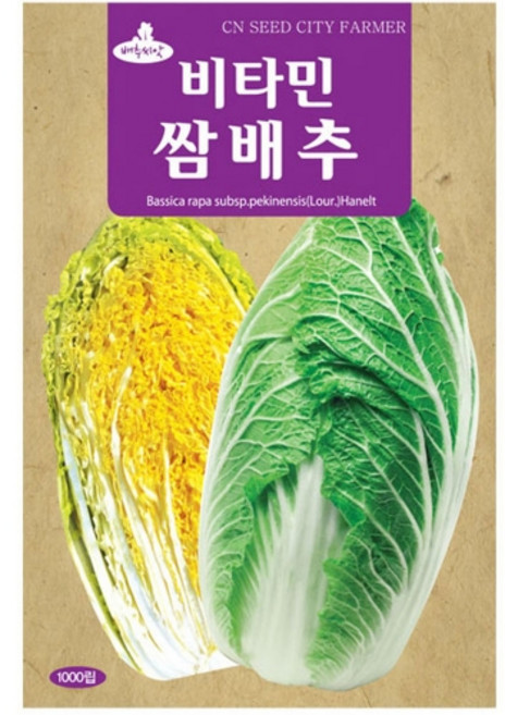 영농사 비타민 쌈배추씨앗 1000립 쌈배추씨, 2개