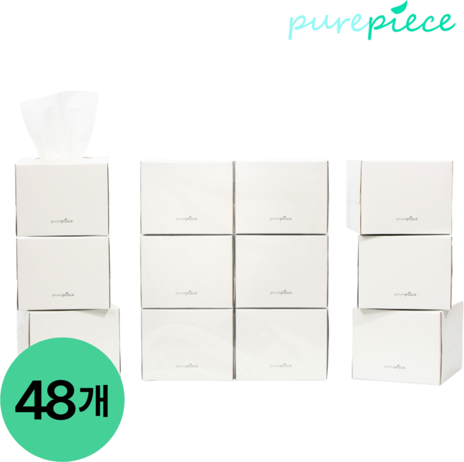 퓨어피스 먼지없는 미니각티슈, 230매, 48개, 230개입