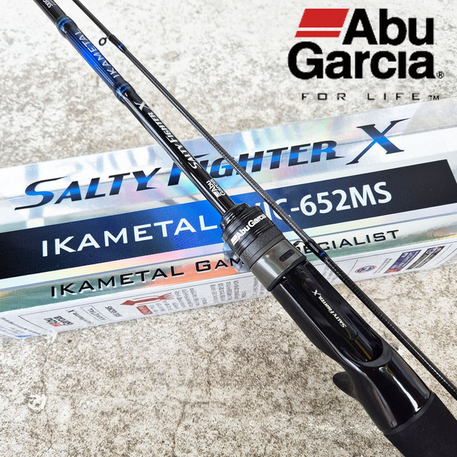 아부가르시아 솔티파이터X 이카메탈 한치 거치 다단채비 낚시대