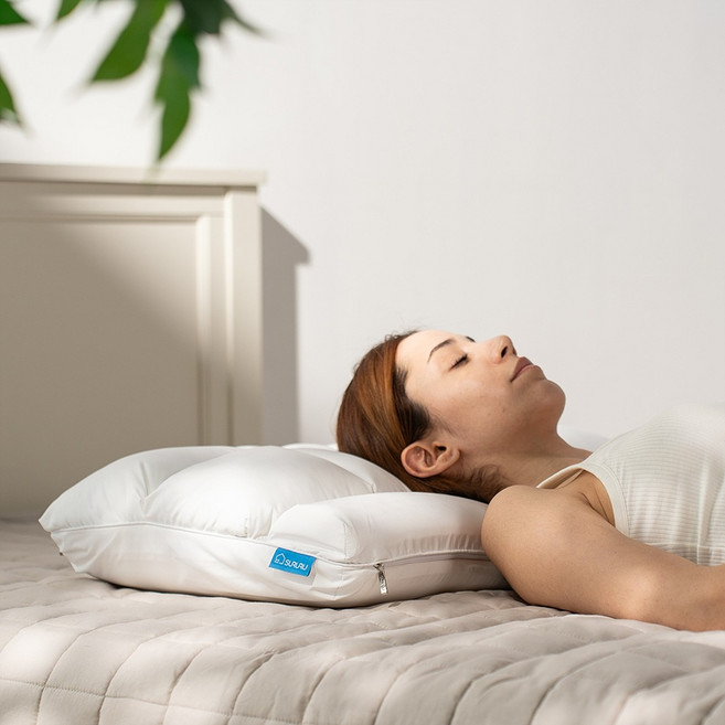 스르르P17 깊은잠 맞춤형 베개 경추 메모리폼 양면사용 쿨젤 높이조절 일자목 거북목 식빵베개, 화이트, 1세트