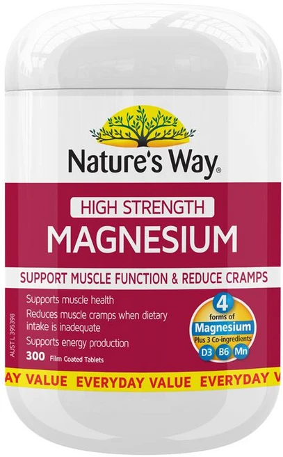 Nature's Way High Strength Magnesium 600mg 300 Tablets Exclusive Save, 1개, 300정 - 쿠팡