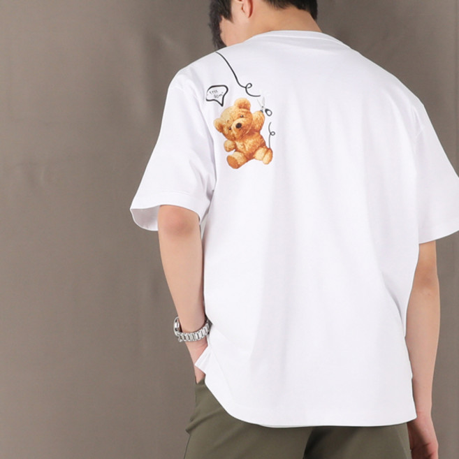 아우라큐 20수 트임 반팔티 프리덤곰 통기성 반팔 티셔츠