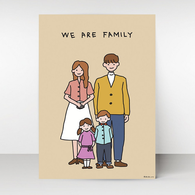 뚜뚜아트 감성 가족 포스터 We are family3, 10. We are family6