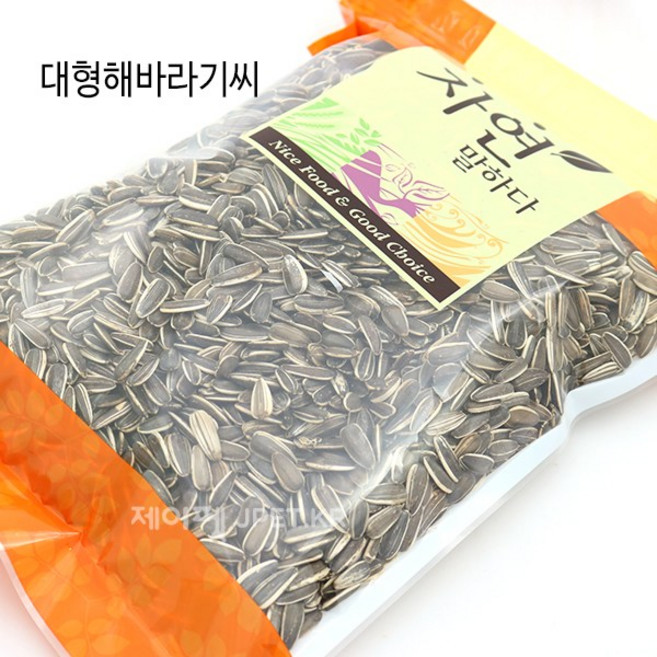 [제이펫] 세척 볶음 대형 해바라기씨, 1개, 500g