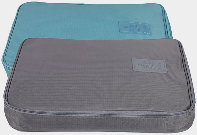 여행용 셔츠 넥타이 수납 보관 이너백 구김방지 케이스 파우치 -그레이, 1개