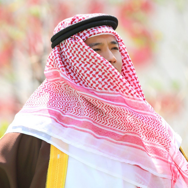 아랍 터번 두건 (레드슈막), 단품, 단품