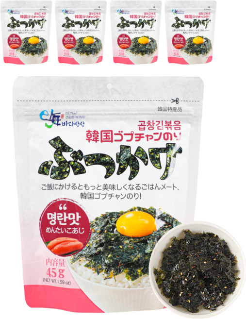 [파시] 곱창김볶음 명란맛, 5개, 45g