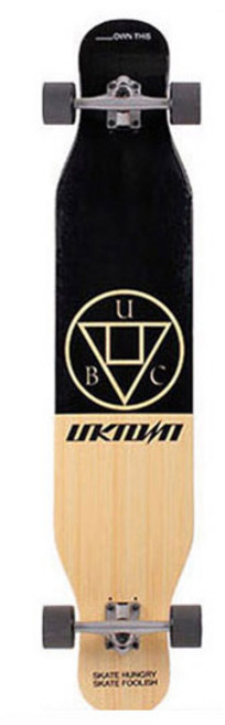 UNKNOWN 117cm 댄싱 롱보드, 블랙, 1개