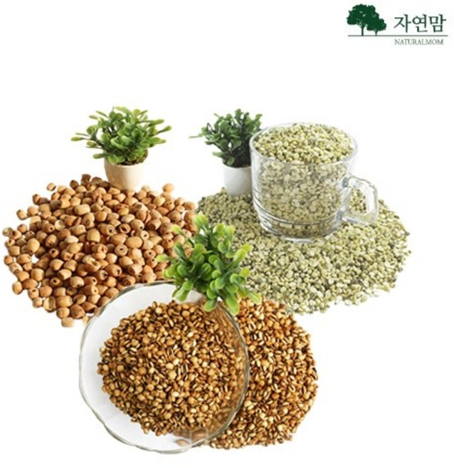 자연맘 [볶음 세트차] 연자육 깐녹두 율무 세트, 1세트, 900g