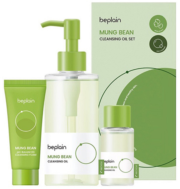 비플레인 녹두 클렌징 오일 200ml, 220ml, 1개