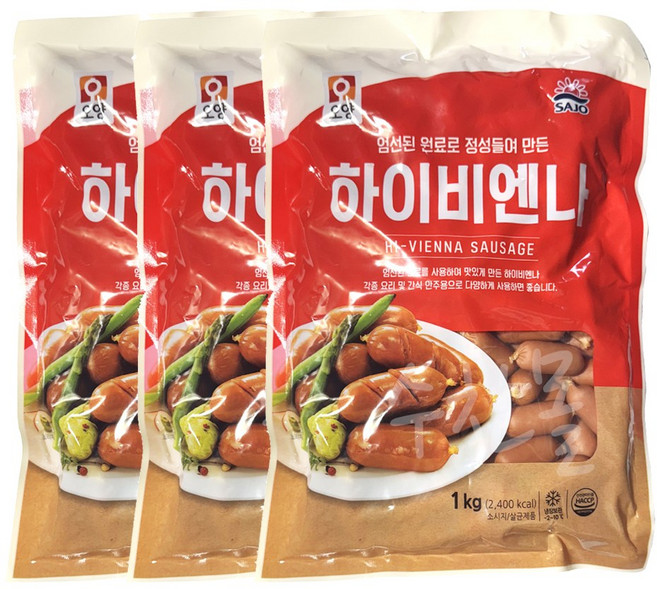 하이비엔나(오양 1K)X15 업소용, 3kg, 1개