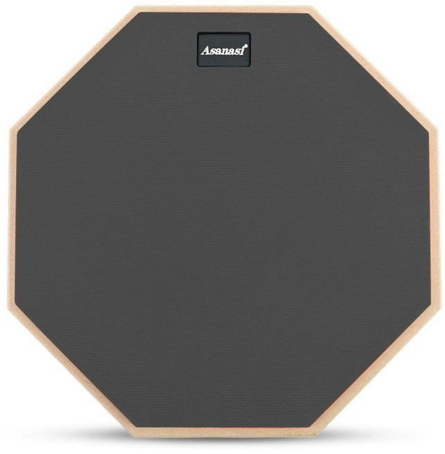 12인치 연습용 드럼패드 풀세트 입문용 스탠드 스틱포함 12인치오렌지+스틱, 1개, 12인치 블랙