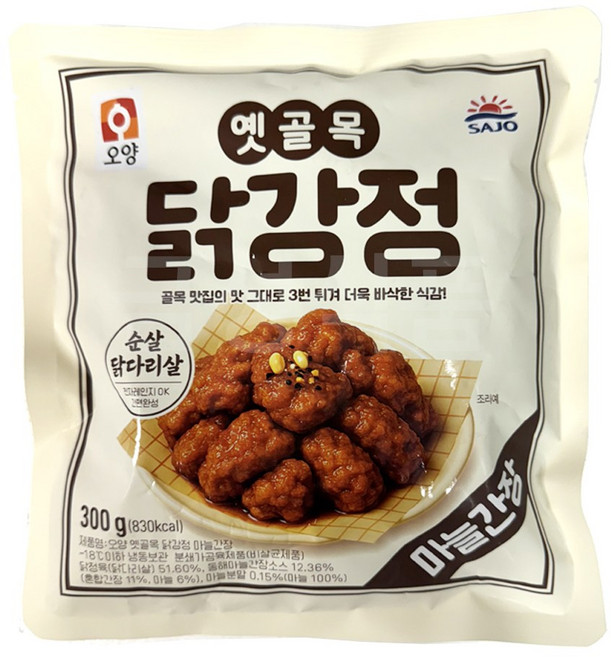 사조오양 옛골목 닭강정 마늘간장 (냉동), 10개, 300g