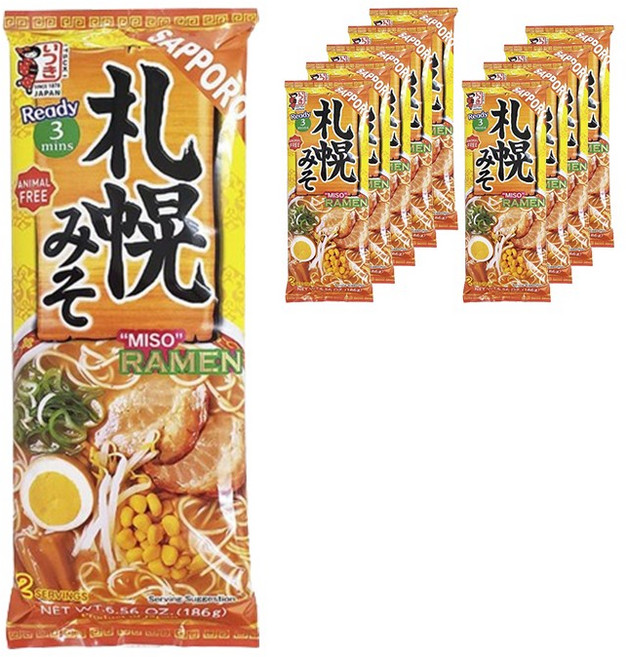 이츠키 삿포로 미소 라멘 186g, 10개