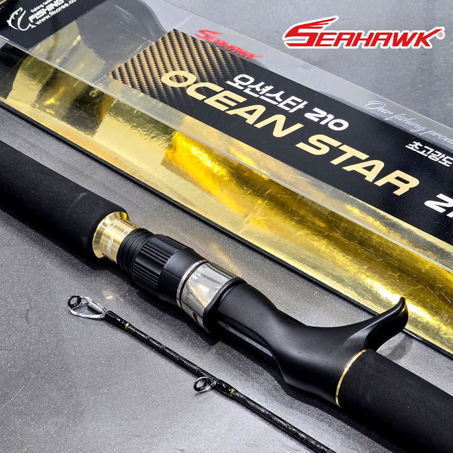 SEAHAWK 씨호크오션스타 침선우럭 프로 티타늄 대구메탈 문어 외수질 낚시대, (베이트) 180 티타늄