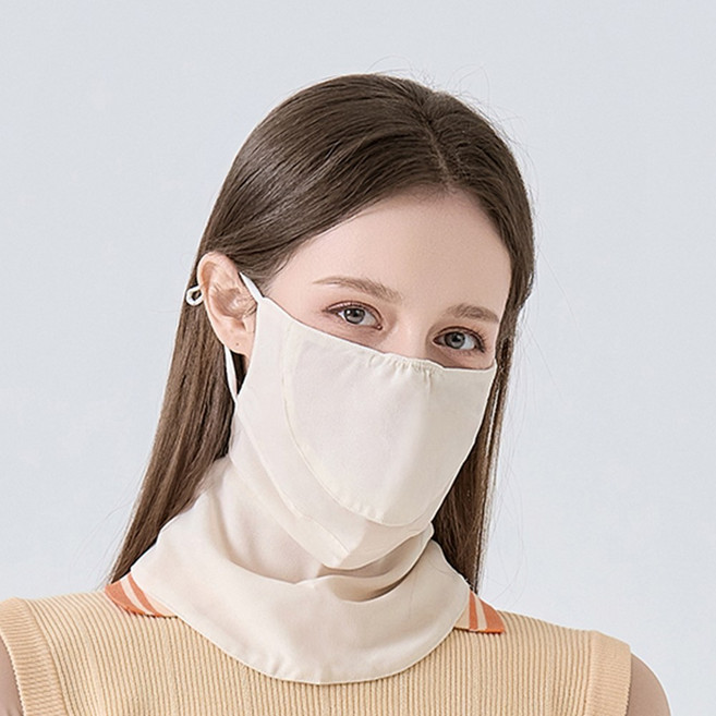 베일리화이트 여성 골프 마스크 UV 자외선 차단 여름용 스포츠 등산 자전거 테니스, 오픈 아이보리, 1개