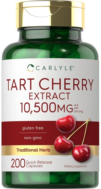 칼라일 타트체리 추출물 10500mg 타르트 체리 200캡슐 x 2팩, 1개, 200정 - 쿠팡