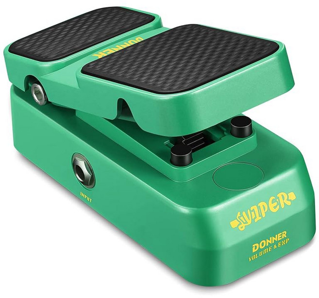 기타 필터 페달 이펙터 와우 도너 와 2 in 1 볼륨 와와 액티브 컨트롤이 가능한 미니 빈티지 일렉트릭 이펙트 모음 경량, Expression Volume, 1개