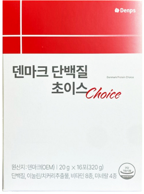 덴프스 덴마크 단백질 초이스, 1개, 320g