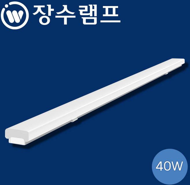 장수램프 LED 주차장등 멀티등 40W 60W 형광등 일자등, 1개