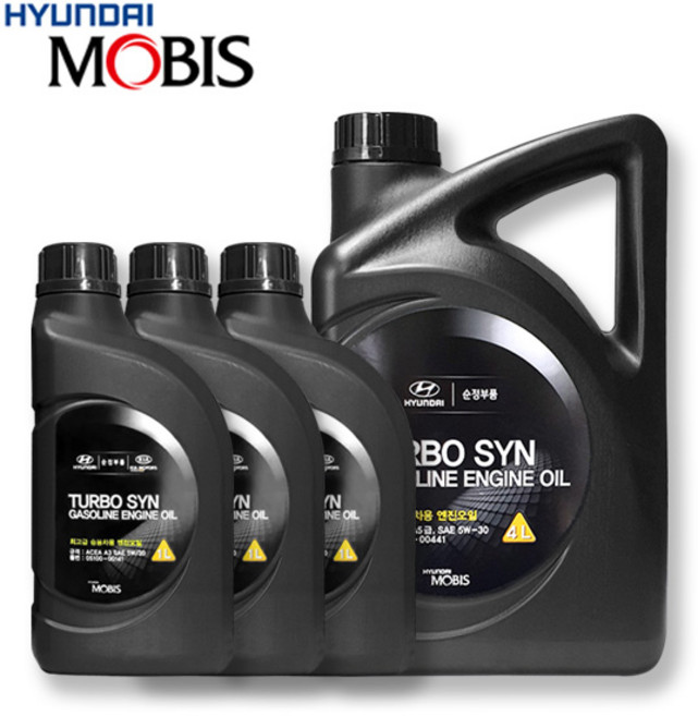 제네시스 G90 3.3 터보 가솔린 순정 엔진오일 05100-00441 7L, 1개