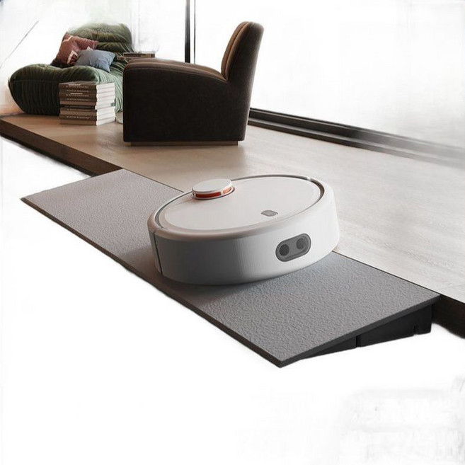 로봇청소기 매트 문턱 경사로 단차 발판 진입로 설치 몰딩 진입판 단차해소 플라스틱 스텝, 13도 경사 검정색 5cm 높이