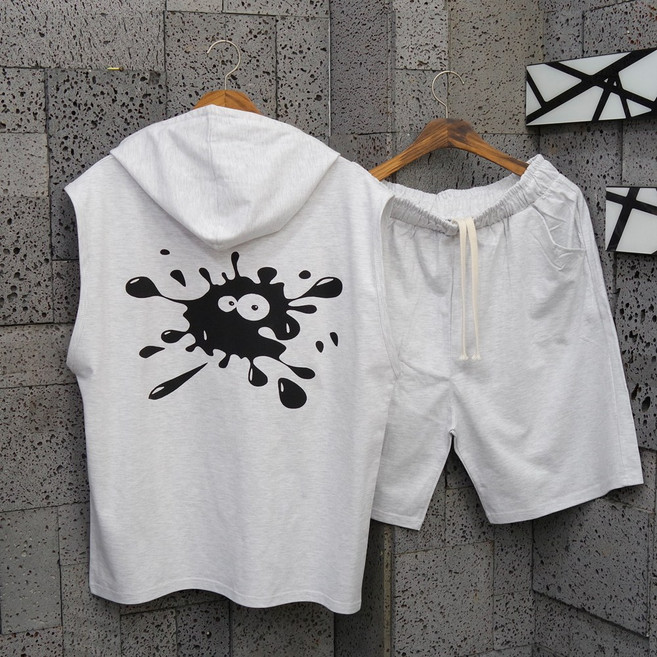 아이야/민소매/나시티/오버핏/티셔츠/세트 [남자나시세트] PAINT