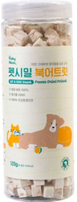 펫시밀 반려동물 북어트릿 간식, 북어, 120g, 1개
