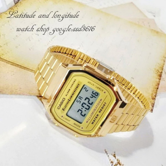 CASIO 卡西歐 電子錶 A168WG 經典復古造型 中性男女適用