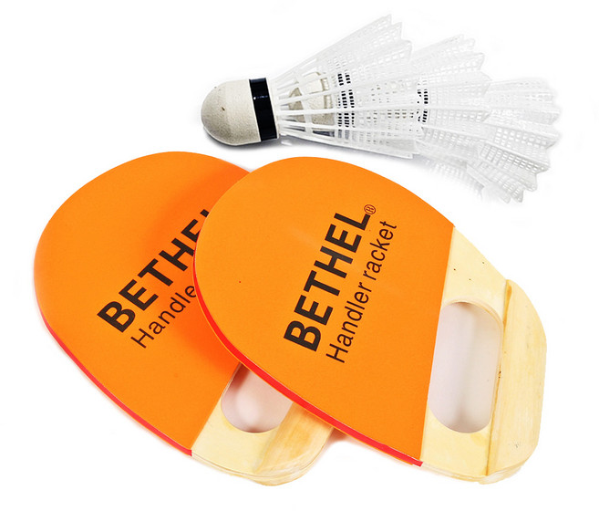 벧엘스포츠 패드민턴세트 라켓2 공3 핸들러세트, 주황, 1개