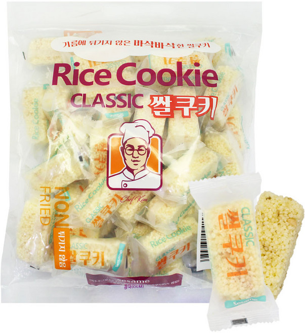 기름에 튀기지 않은 바삭바삭한 쌀쿠키 500g, 1개