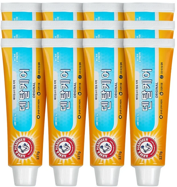 유한양행 암앤해머 오리지날 치약, 127g, 12개 - 쿠팡