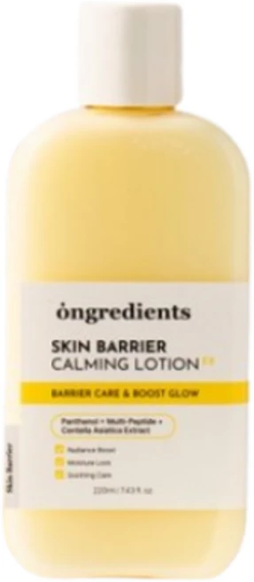 피부관리 투명도2배 온그리디언츠 스킨 베리어 카밍 로션 EX 220ml 케어 탄력 보습 수분 영양, 1개 - 쿠팡