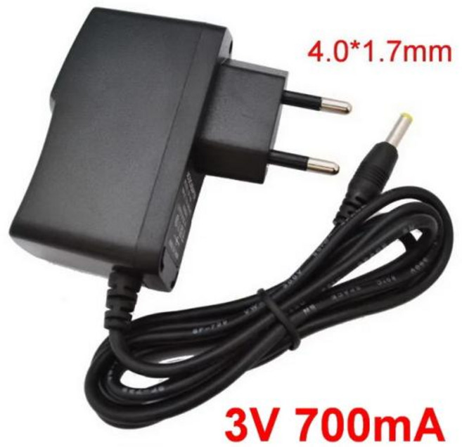 1 개 3V 200mA 300mA 400mA 500mA 600mA 700mA 800mA AC 100V-240V 컨버터 스위칭 전원 어댑터 DC 4.0mm x 1.7mm EU 플러그, 1개