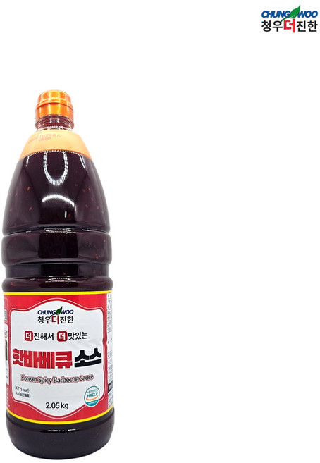 청우 더진한 핫바베큐 소스, 2.05kg, 3개