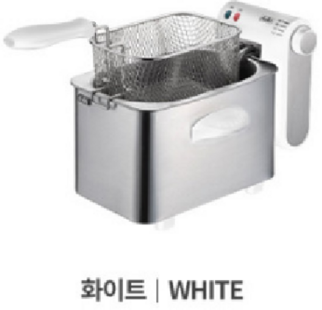 델키 프리미엄 전기 튀김기, 0 (인증정품) DKR-113 화이트