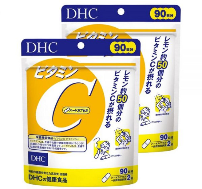 일본 DHC 디에이치씨 비타민 C 1000mg 180캡슐 2개, 비타민C